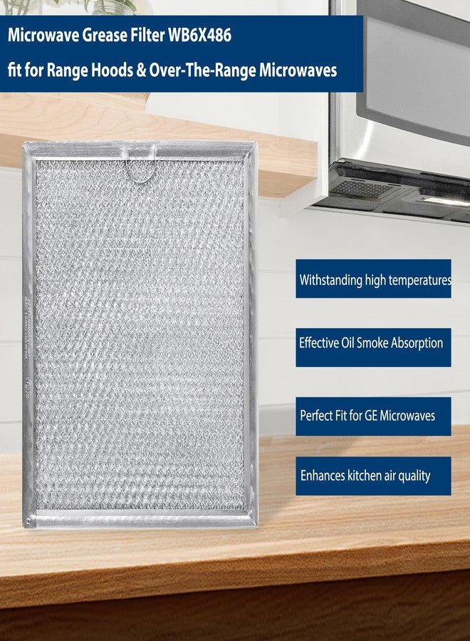 prime&swift Microwave Filter 9" X 7 3/4" fit for GE WB6X486 Microwave Aluminum Grease Mesh Filter Replace 5304408977 WB06X0486 WB06X10125 JVM1331BW02 JVM1331WW03 prime&swift - Image 5